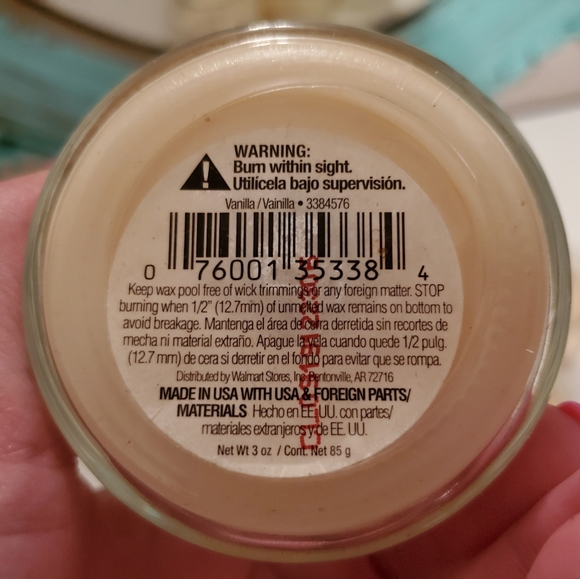 6 Mainstays Vanilla Candles 3oz Jars - Picture 6 of 6